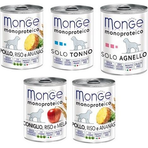 Monge Solo Cane Patè Agnello 400gr (1/4)