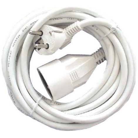 Prolongateur HO5VVF 3x1,5mm²- 10m - blanc - Chacon (1/5)