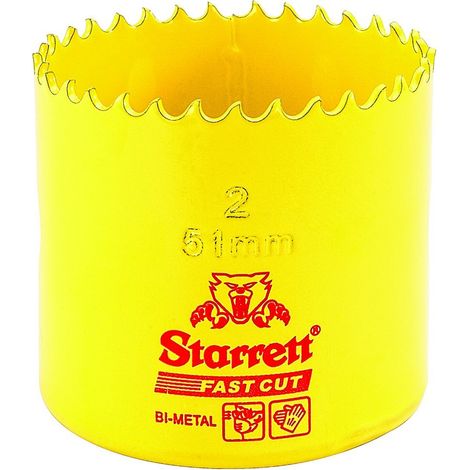 Starrett 63 fch051 – Sega a tazza, 51 mm, colore: giallo