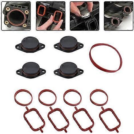 Kit de réparation pour joint en aluminium de volet de turbulence d'admission d'air de voiture 4x33mm (noir) ( )