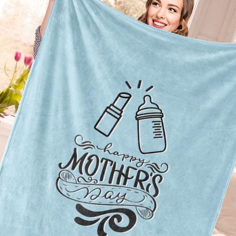 Couverture en polyester toutes saisons, grande taille, joli motif, lavable en machine, pour lit, canapé, 80 x 100 cm / 31,5 x 39,37 pouces (1/5)