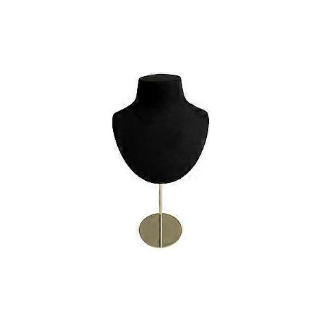 Présentoir à colliers à chaîne fine, mannequin portrait pour pendentifs de cou, présentoir à bijoux en forme de mannequin pour femmes et filles, noir, taille M (M Noir) (1/5)