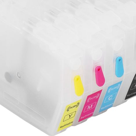 Rechargez les cartouches d'encre (magenta, bleu, jaune, noir) et remplacez les cartouches d'encre de l'imprimante LC3111 (1/5)
