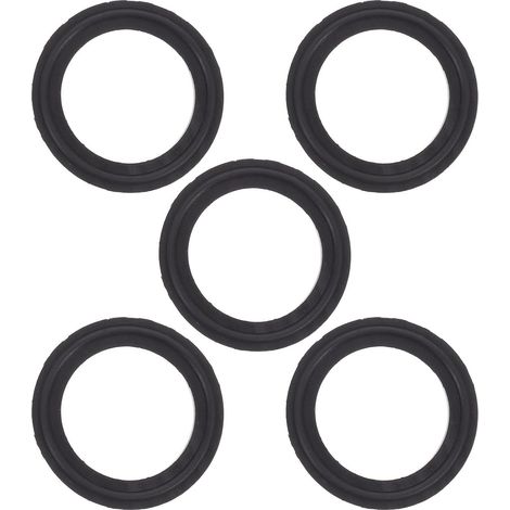 5 Joints D'étanchéité Tri-clamp Lot de 5 en Caoutchouc Noir Résistant à 20° à 260° pour Raccords Inox pour Bière et Boissons (1/5)