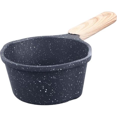 Kleiner Stieltopf – Milchtopf – Milch erhitzen – Antihaftbeschichtung – 10 cm Durchmesser – Schwarz (1/5)