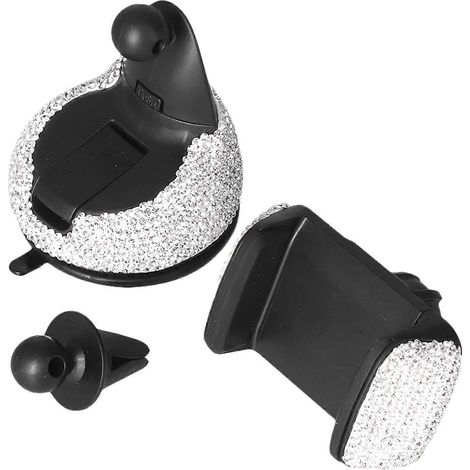 Support de téléphone de voiture avec ventouse à diamants pour console centrale, cadre extensible, support de téléphone
