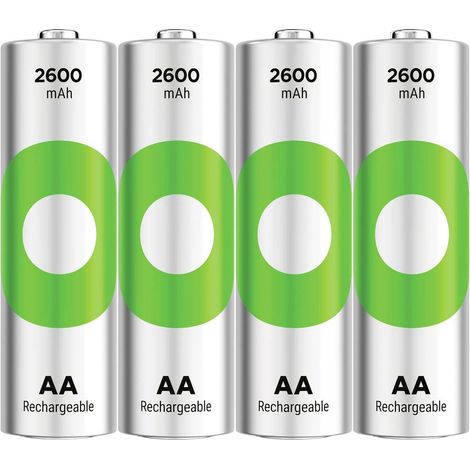 GP ReCyko Batteria ricaricabile Stilo (AA) NiMH 2600 mAh 1.2 V 4 pz. (1/4)