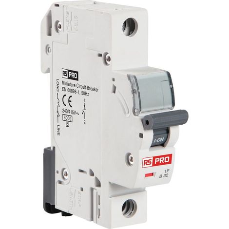 Disjoncteur 1P, 1A, pouvoir de coupure 10 kA, montage rail DIN ( Prix pour 1 )
