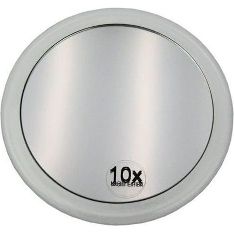 Miroir grossissant - Fantasia - 15 cm - Acrylique - Ventouse - Gris