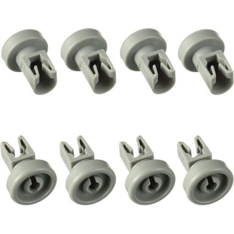Roues de Lave-vaisselle Universelles pour la Plupart des Lave-vaisselle Standard Roue du Panier Supérieur Pièces de Rechange Compatibles avec AEG, Favorit, Privileg, Zanussi, Juno (Lot de 8) (1/5)