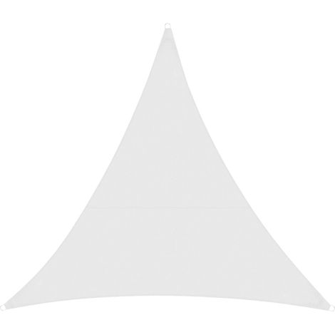 Wasserabweisendes Sonnensegel Weiß 3,6 x 3,6 x 5,1 m (1/5)