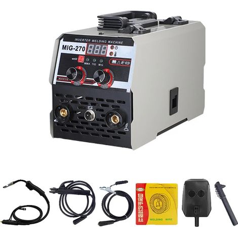 Saldatrice, tecnologia IGBT, intervallo di corrente regolabile, nera (1/2)
