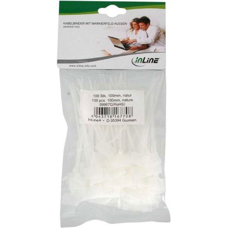 InLine 59967G Nylon Bianco fascetta [Italia] (1/2)