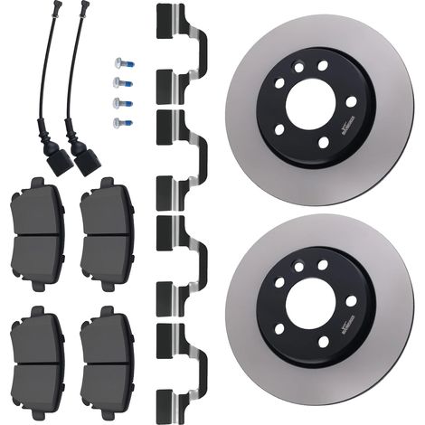 Bremsscheibenbeläge Kit, Durchmesser 312 mm, Höhe 20 mm, Verbesserte Bremsleistung, Kompatibel mit T5 und T6, Korrosionsschutzbeschichtung (1/5)