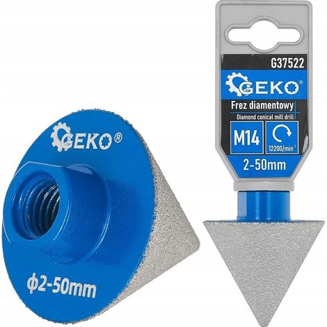 Punta diamantata cono geko diamond drill bit cone diametro 2-50 mm M14