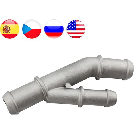 Raccord de liquide de refroidissement, réf. MK4/1.8T/1J0/087E, en alliage d'aluminium, pour installation et entretien à domicile.-AquaForge