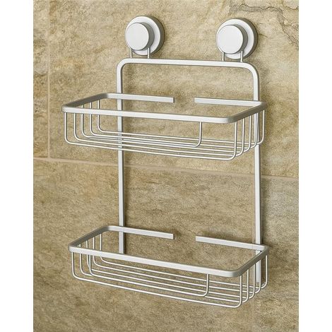 Mensola portasapone vasca doccia 2 ripiani silver 160103 (1/2)