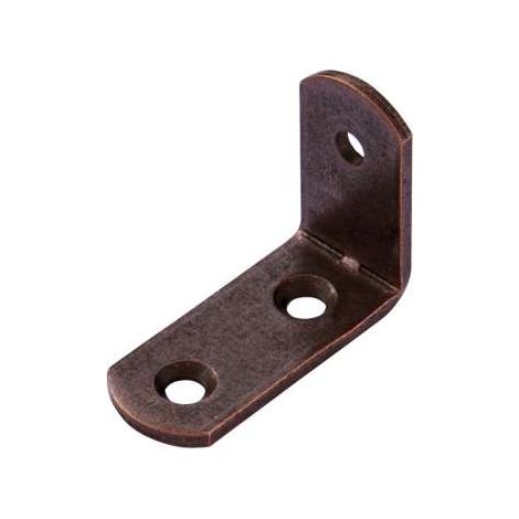 Squadretta reggipiani bronzata 20 x 30 x 12 spessore 2 mm. - 4 pz.
