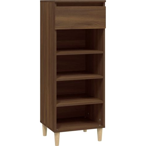 Zapatero madera contrachapada roble marrón 40x36x105 cm vidaXL