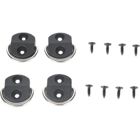 Anillas de amarre para remolque, 8 piezas, ganchos en D de tracción de acero inoxidable, con tornillos autorroscantes, pequeños y prácticos, adecuados para remolques, camiones y camping.