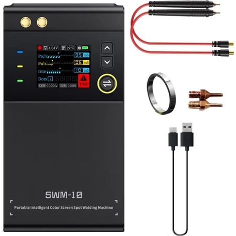 10 Soudeur Portatif Mini Machine à Souder DIY Batterie 18650 Outil de Soudage 5000mAh Soudable 0,25 mm Soudeur par Points (1/5)