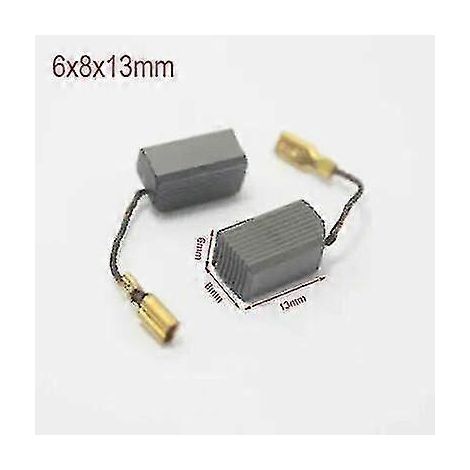 6 à 20 balais de charbon de rechange (6x8x13 mm) compatibles avec les mini-perceuses, les meuleuses électriques et les outils rotatifs. (1/5)