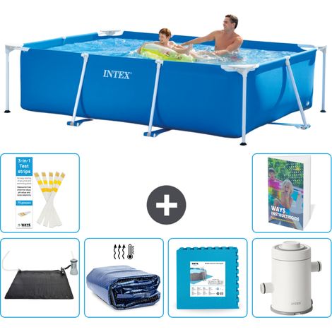 Rechteckiger Frame Pool - 260x160x65 cm - 7-teilig S166