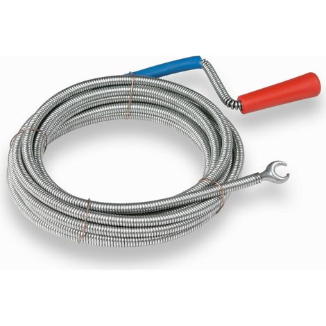 Meister Rohrreinigungswelle 5 m Ø 9 mm flexible Abflussspirale mit Kralle für Rohrreinigung