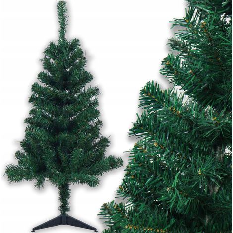 Künstlicher Weihnachtsbaum, kaukasische Tanne, 100 cm, schön dicht, mit Ständer, grün (1/4)