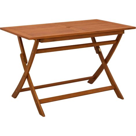 Gartentisch Klappbar 120x70x75 cm Massivholz Eukalyptus
