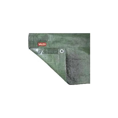 Valex Telo Occhiellato Pesante Verde 8x12 metri Impermeabile UV