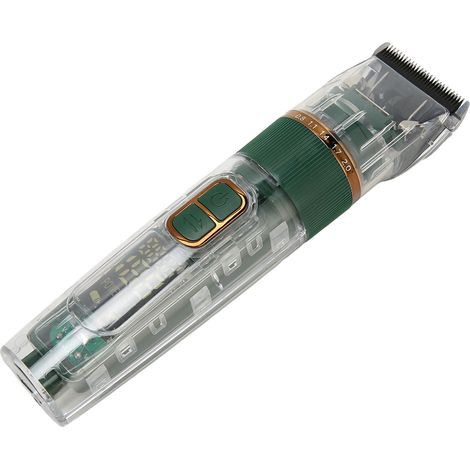 Tondeuse à poils pour chiens, 3 vitesses, étanche IPX7, électrique, avec écran LED intelligent vert (1/5)