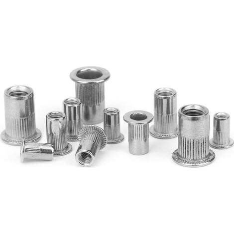 200-teiliges Set aus Edelstahl-Nietmuttern und -Einsätzen (M3, M4, M5, M6) – Zubehör (1/5)