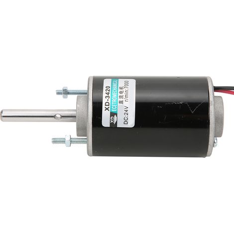 Moteur électrique CC à aimant permanent 30 W haute vitesse CW/CCW (24 V 7000 tr/min) (1/5)