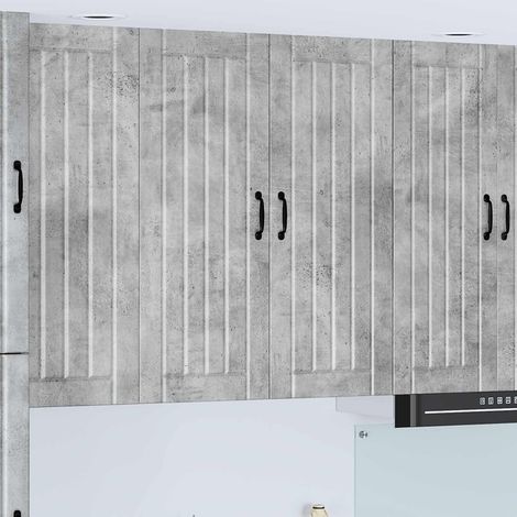 Küchenschrank Lucca Betongrau 80 x 31 x 100 cm Holzwerkstoff