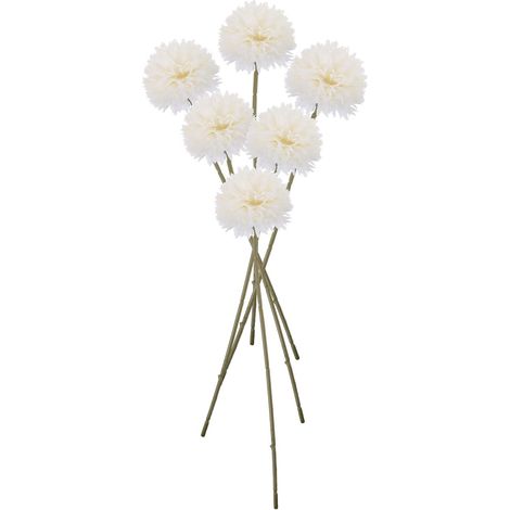 Bouquet en Plastique Blanc de 6 Fleurs Artificielles de Jacinthe Sensation Naturelle pour Décoration Mariage Délicate et Décoration Intérieure (1/5)