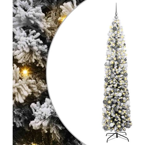Árbol de Navidad artificial Verde 210 cm PVC, Acero y Plástico vidaXL