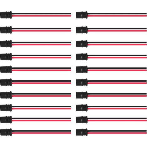 T10 W5W Fitting, Bulb Holder T10 W5W, Bulb Socket Holder, 20 Pieces T10 W5W Bulb Eension Socket Socket Connector Flexible Rubber Replacement for Cars and Boats (1/5)