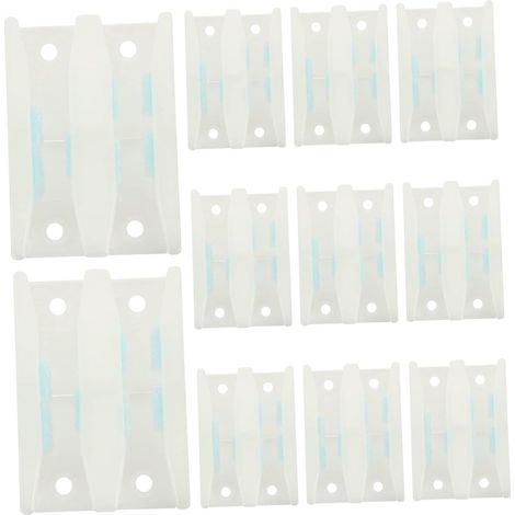 Guide de sol pour porte coulissante plastique, blanc (1/5)
