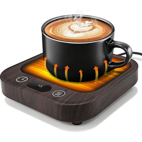 Scalda tazze, scalda caffè da tavolo, con 4 impostazioni di temperatura, timer da 2 a 8 ore, funzione di spegnimento automatico dopo 8 ore, per riscaldare caffè/latte/cacao/candele