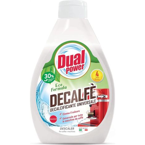 Dual Power DS9141 Decalfe' Decalcificante Universale Macchine da Caffe' Liquido 300 ml Ingredienti Naturali HACCP Made in Italy (1/4)