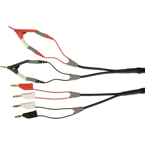 Elektrowerkzeug Schutzinger 4mm Stecker Kelvin Clip 70 cm