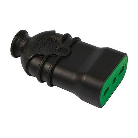 PRESA MOBILE HI-PRO FME - NERO 2P+T 16A BIPASSO- 5 pezzi