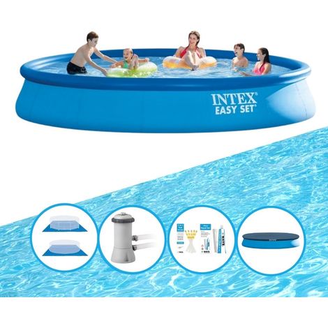Intex Piscine Easy Set Ronde - 457x84 cm - 6-pièces S22425 (1/5)