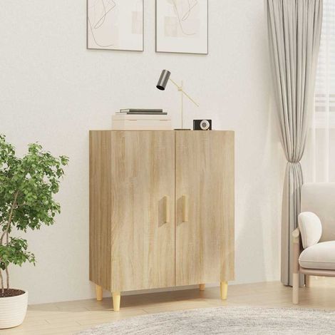 vidaXL Sideboard Sonoma Oak 70x34x90 cm Engineered Wood (1/5)