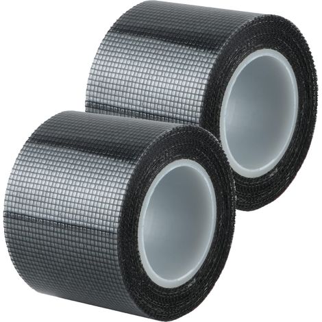 2 Rolls of Mosquito Screen Repair Tape — 200cm x 5cm — Mosquito Screen Patch — Window Screen Repair Tool — Black