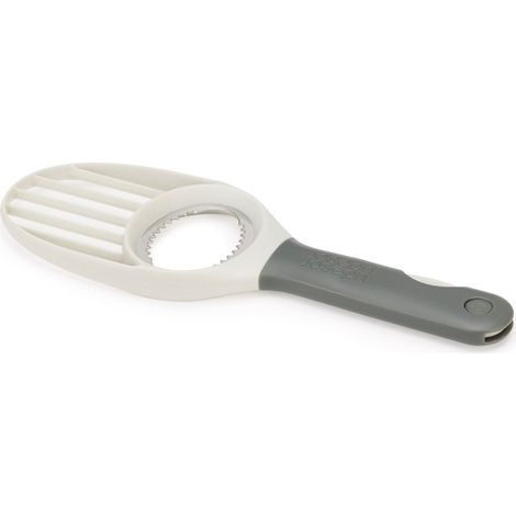 Utensile per avocado Duo Joseph Joseph - taglia, rimuove il nocciolo e affetta in un unico pezzo compatto ofplastic and steel, dishwasher safe.