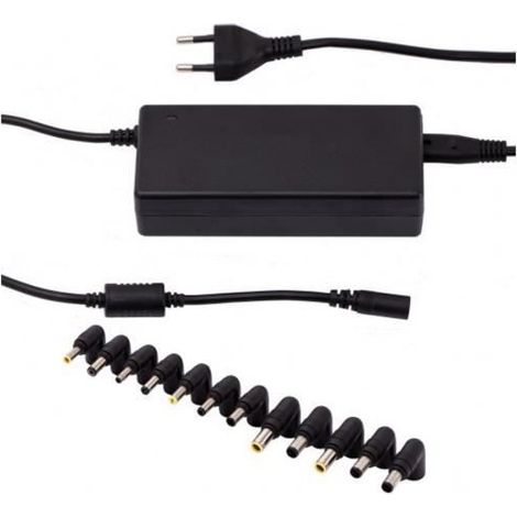 Charger - BLUESTORK - Universal PC Charger - 90W - 9 Tips - Universal - Black (1/3)