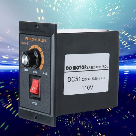 Drehzahlregler DC-51, ABS-Gehäuse, Permanentmagnetmotor, Eingangsspannung 220 V AC, Ausgangsleistung 120 W, Ausgangsspannung 2,2 A, Ausgangsspannung 0–110 V DC (1/5)