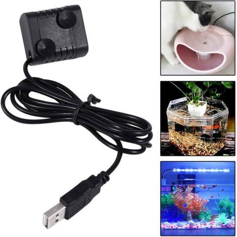 Micro Pompe Eau Submersible USB - 150L/H Sans Balais - Pour Aquarium Fontaine Bassin Lumiryn (1/5)